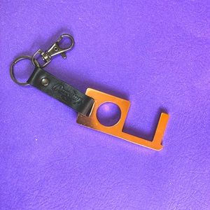 Rawlings Leather Key Chain with Covid safe touch